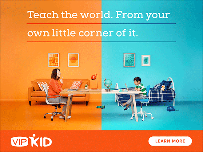 VIPKID teach the world from your own little corner of it