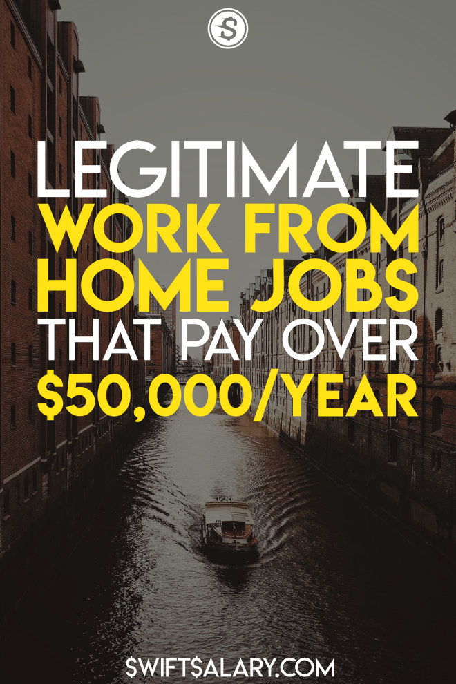 It's a sad fact that there are many work from home jobs that are complete scams. Here are 10+ legitimate work from home jobs that pay up to and over $50,000 per year!