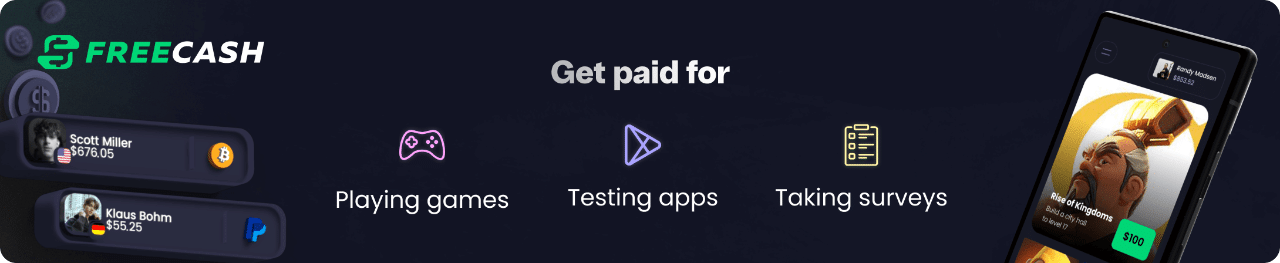 freecash ad banner