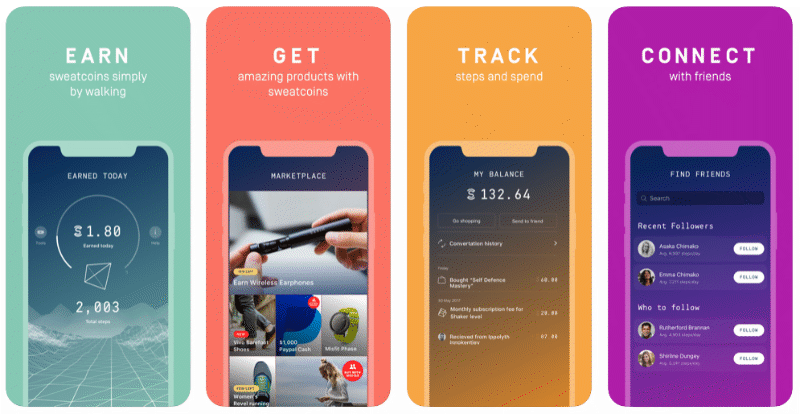 Sweatcoin app preview