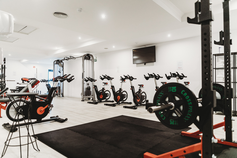 Inside of a clean gym