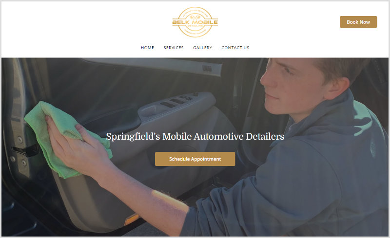Belk mobile Detailing website homepage
