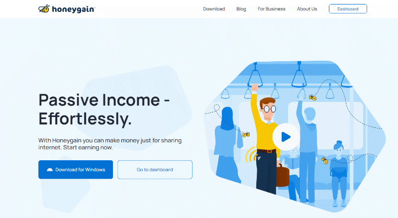 Honeygain website home page