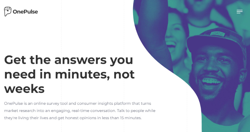 OnePulse website homepage