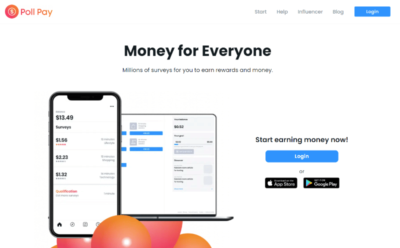 Poll Pay website homepage
