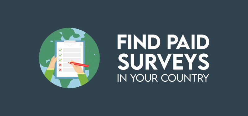 Find paid surveys in your country