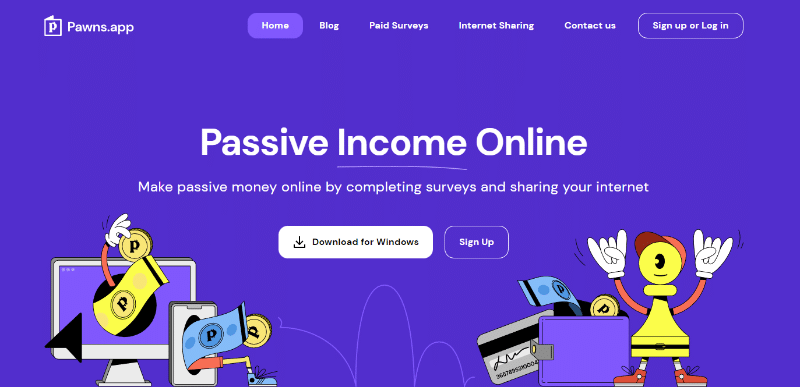 Pawns.app website homepage