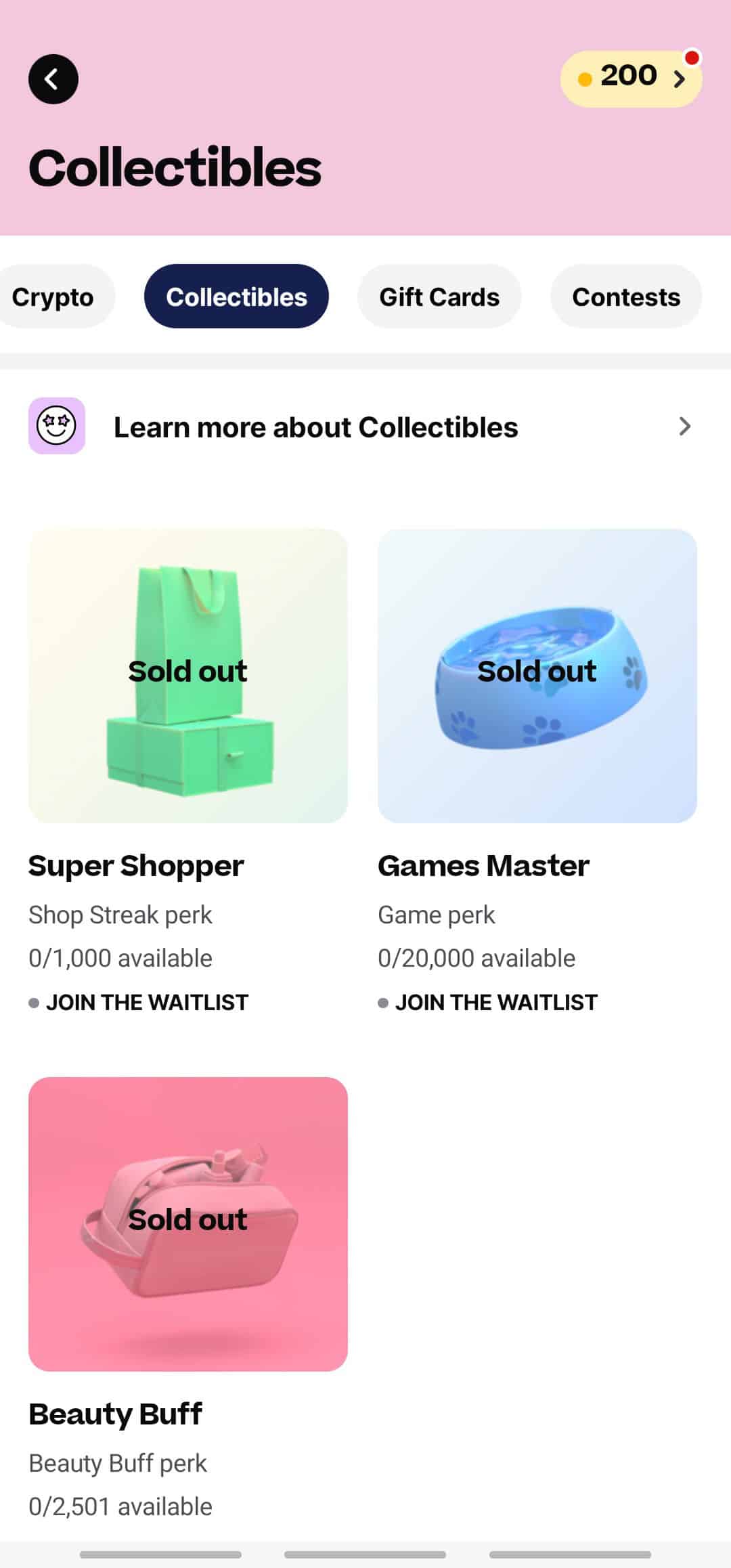 Drop collectibles