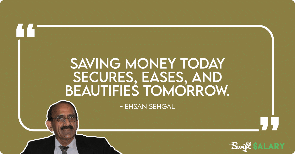 money saving quote from ehsan sehgal