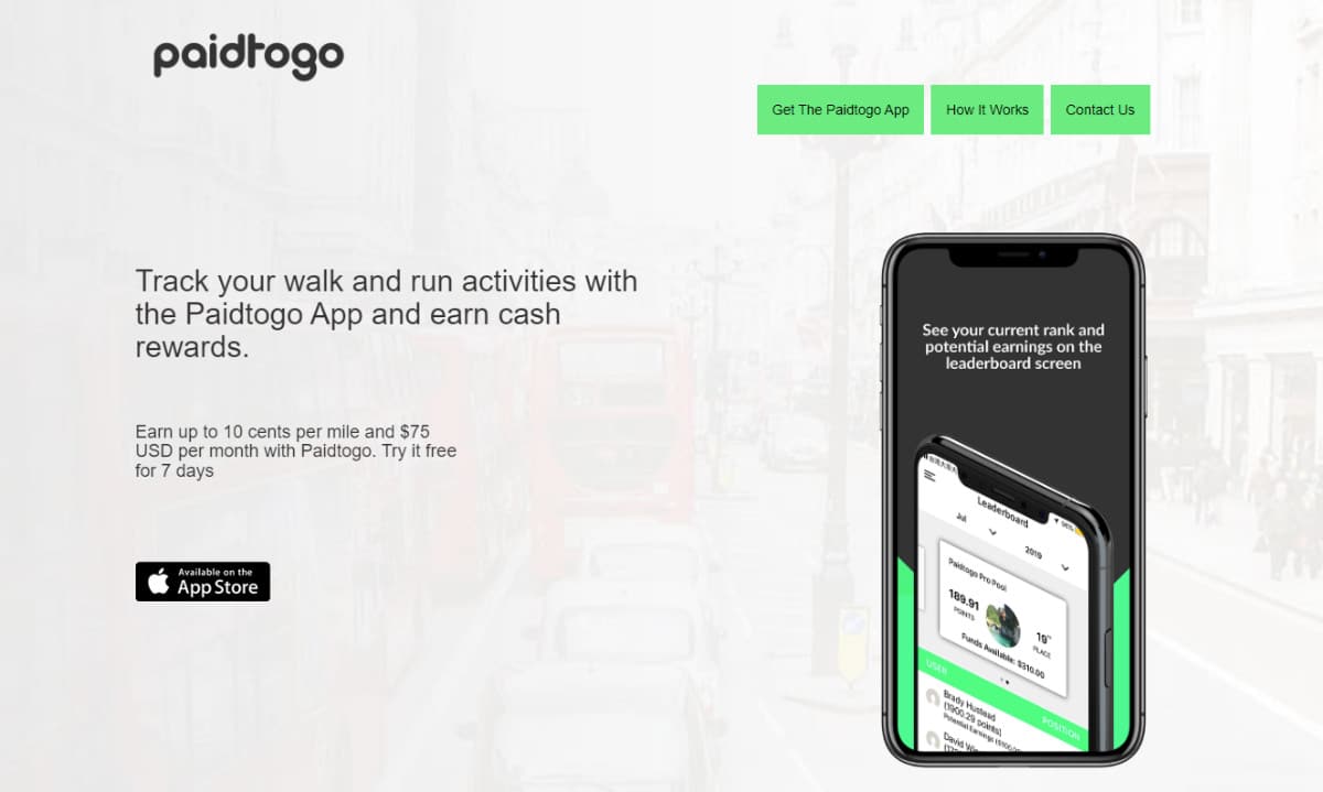 paidtogo website homepage