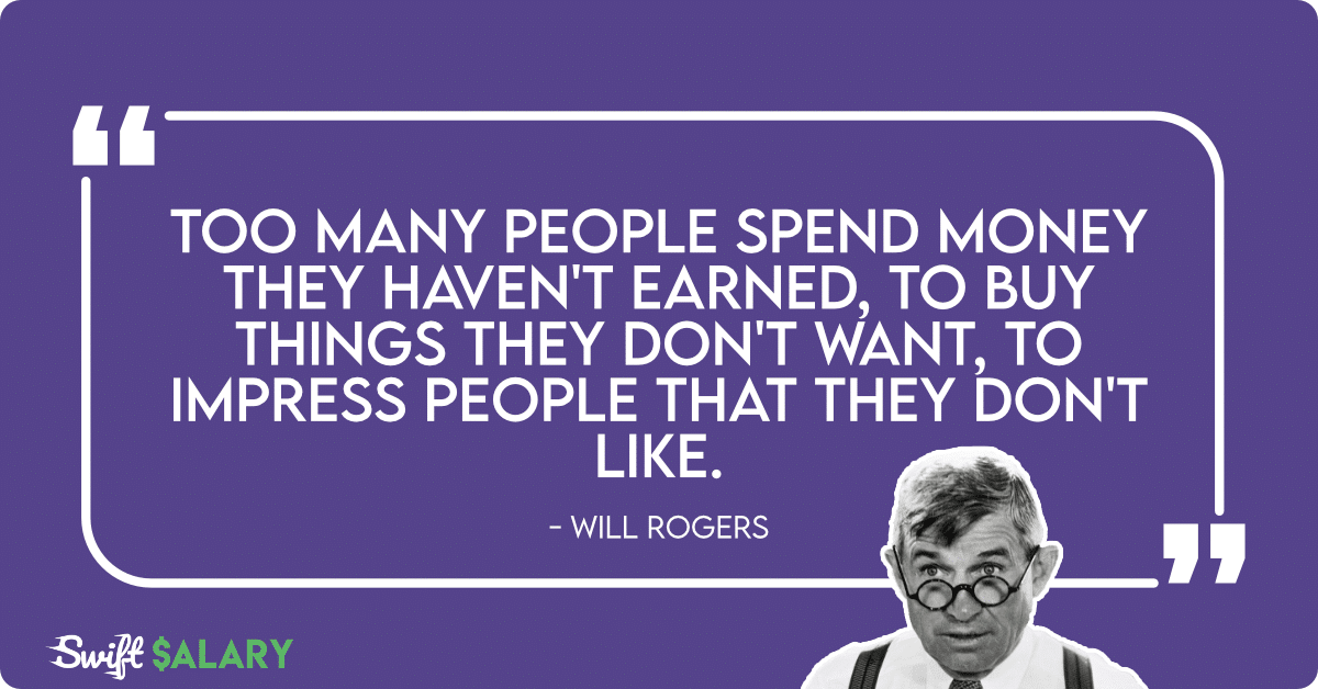 spending money you don't have quote