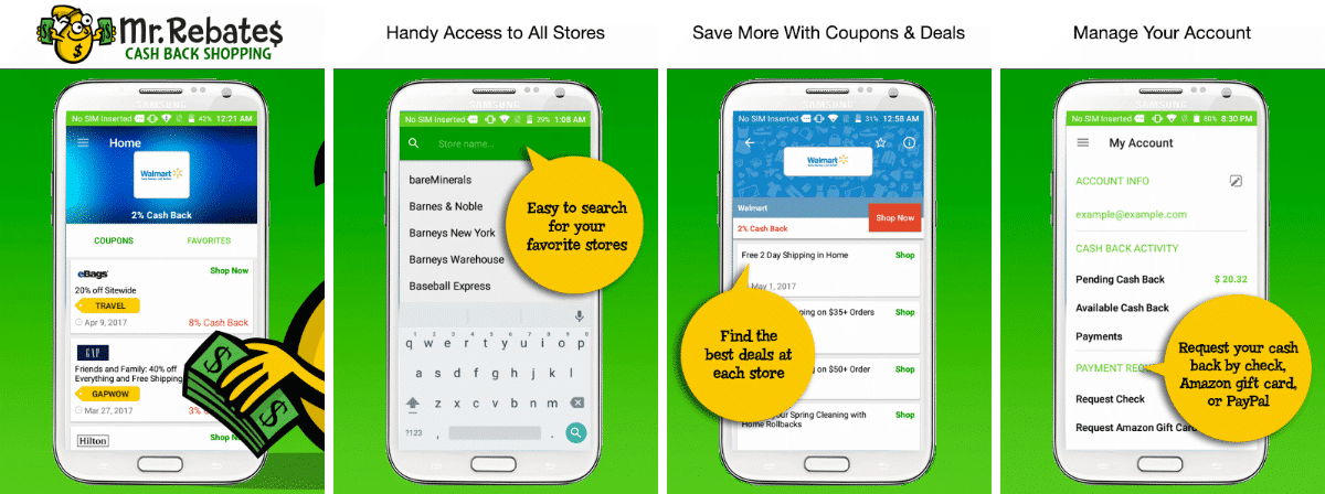 How the Mr. Rebates app works