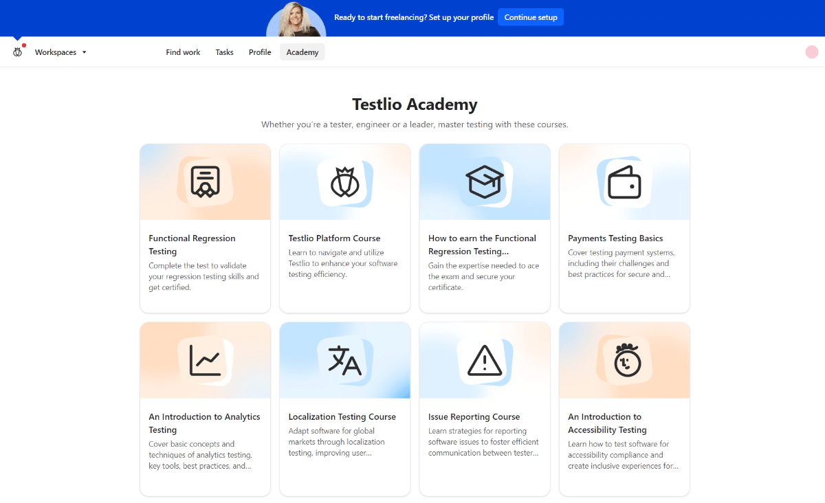 Testlio tester academy
