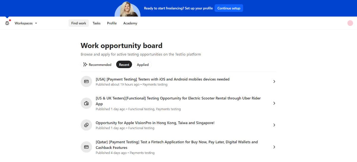 Testlio tester work opportunities