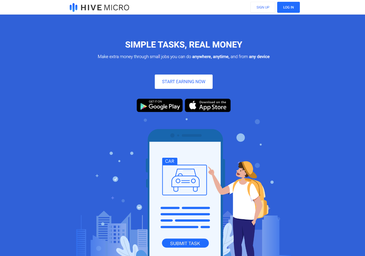 Hive Micro website homepage